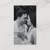 Scan Me QRコードの結婚Webサイト エンクロージャーカード (裏面)