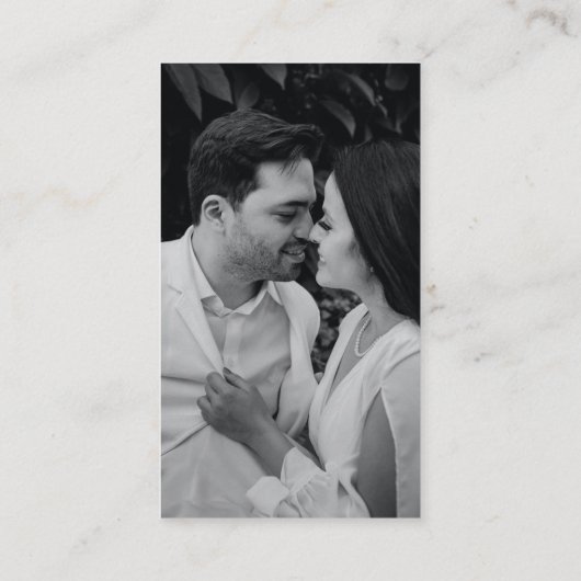 Scan Me QRコードの結婚Webサイト エンクロージャーカード (裏面)