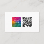 Scan Me QRコードテンプレートアップロードロゴプロモーション 名刺 (裏面)