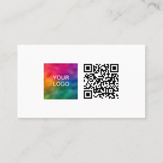Scan Me QRコードテンプレートアップロードロゴプロモーション 名刺 (裏面)