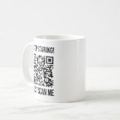 Scan Me QRコード:未来を作成 コーヒーマグカップ (正面左)