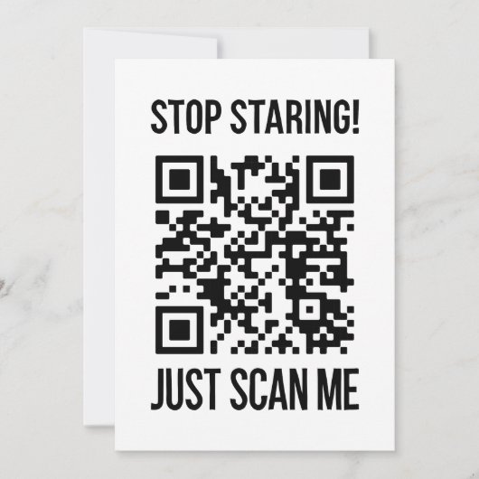 Scan Me QRコード:未来を作成 招待状 (正面)