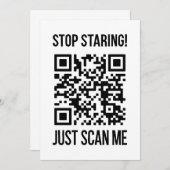 Scan Me QRコード:未来を作成 招待状 (正面/裏面)