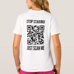 Scan Me QRコード:未来を作成 Tシャツ
