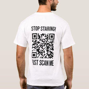 Scan Me QRコード:未来を作成 Tシャツ
