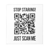Scan Me QR Code:毎日親切を選ぶ ノートパッド (正面)