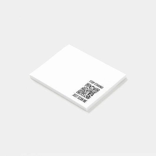 Scan Me QR Code:毎日親切を選ぶ ポストイット (アングル)