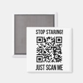 Scan Me QR Code:毎日親切を選ぶ マグネット (正面/裏面)