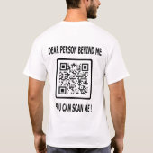 Scan Me QR Code for 感動的引用文 Tシャツ (裏面)