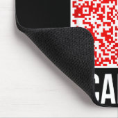 Scan Me! Qr Scan Me Joke Funny Santa Merry Christm マウスパッド (コーナー)