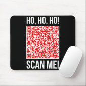 Scan Me! Qr Scan Me Joke Funny Santa Merry Christm マウスパッド (マウス)