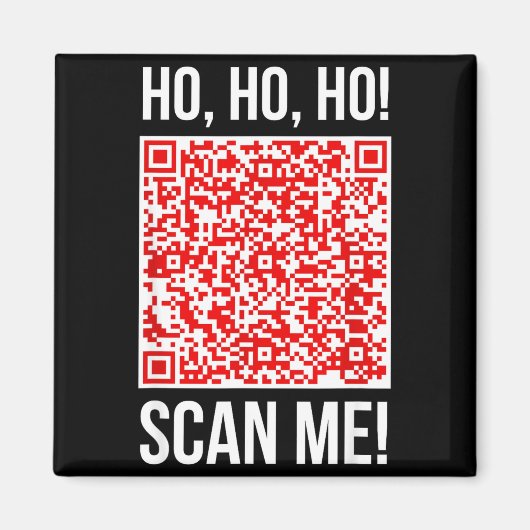 Scan Me! Qr Scan Me Joke Funny Santa Merry Christm マグネット (正面)