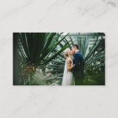 Scan Me RSVP QRコードエメラルドグリーン金ゴールド結婚ズ エンクロージャーカード (裏面)