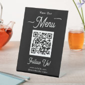Scan Menu QR Codes Business Pedestal Sign 台座サイン (インサイチュ)