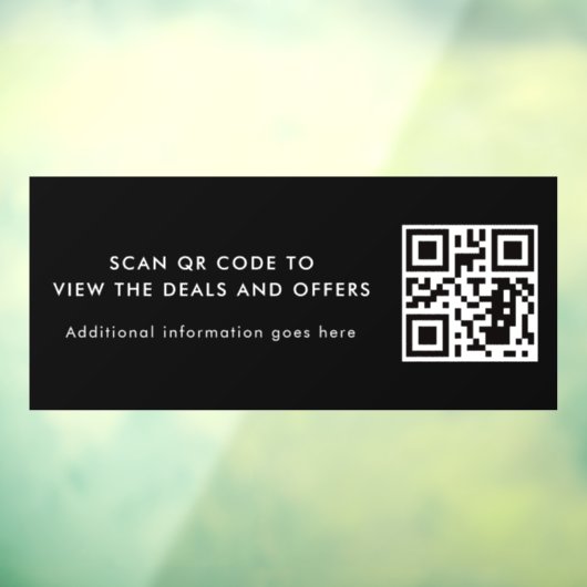 Scan QR Code Modern Promotional Business ウィンドウサイン (シート3)