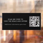 Scan QR Code Modern Promotional Business ウィンドウサイン (シート2)