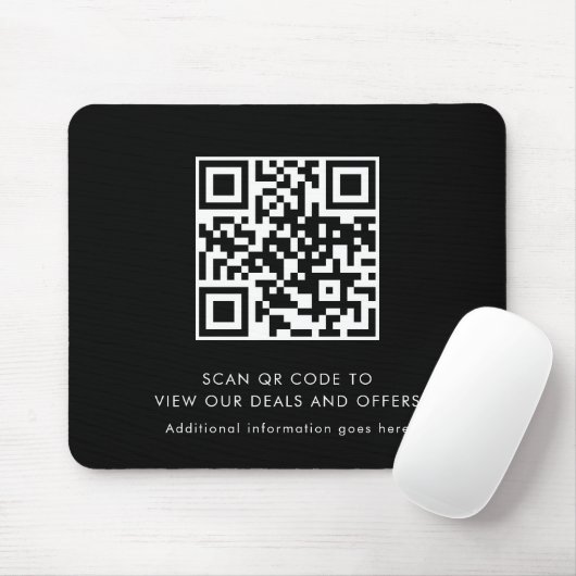 Scan QR Code Modern Promotional Business マウスパッド (マウス)