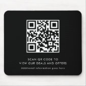 Scan QR Code Modern Promotional Business マウスパッド (正面)