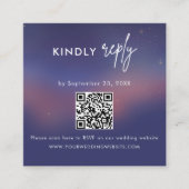 Scan QR code RSVP Wedding Insert エンクロージャーカード (正面)