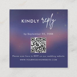 Scan QR code RSVP Wedding Insert エンクロージャーカード
