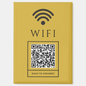 Scan QR for Guest WiFi Magnet Sign Easy Access マグネット (正面)