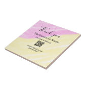 Scan QR to follow us thank you discount code pink  タイル (側面)