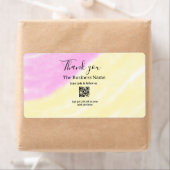 Scan QR to follow us thank you discount code pink  ラベル (インサイチュ)