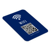 Scan to Connect Navy WiFi Magnet with QR Code マグネット (右側)