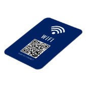 Scan to Connect Navy WiFi Magnet with QR Code マグネット (左側)
