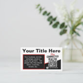 Scan to Follow QR Code Design Template 名刺 (スタンド正面)