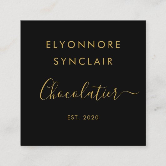 Scan To Order Qr Code スクエア名刺 (正面)