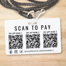 Scan to Pay 3 支払いQRコード ソーシャルメディア バッジ