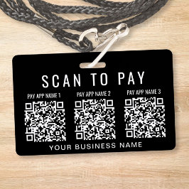 Scan to Pay 3 QR Codes Business バッジ