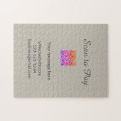 scan to pay Add QR logo website email business sho ジグソーパズル (横)