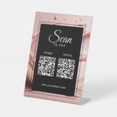 Scan To Pay Business 2 QR Codes  台座サイン (正面)