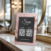 Scan To Pay Business 2 QR Codes  台座サイン
