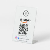 Scan To Pay Business Logo Qr Code 台座サイン (正面)