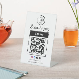 Scan To Pay Business Logo Qr Code 台座サイン