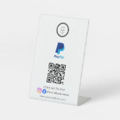 Scan To Pay Business Logo Qr Code 台座サイン (正面)