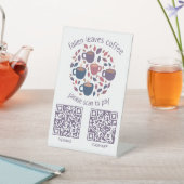 SCAN TO PAY QRコード エスプレッソコーヒーショップ 台座サイン (インサイチュ)