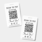 Scan to Pay QR Code Social Media バッジ (正面＆裏面)