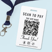 Scan to Pay QR Code Social Media バッジ