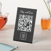 Scan to Pay QR Display Stand Modern 台座サイン (インサイチュ)