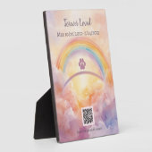 Scan to Play Pet Sympathy Plaque | Rainbow Bridge フォトプラーク (側面)