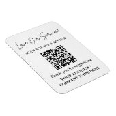 Scan to Review QR Code Magnet for Business マグネット (右側)