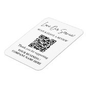 Scan to Review QR Code Magnet for Business マグネット (左側)