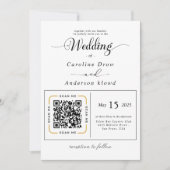 Scan to View Our Wedding Invitation Video (正面)