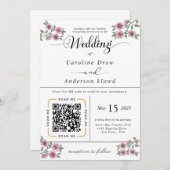 Scan to View Our Wedding Invitation Video (正面/裏面)