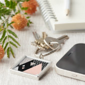 Scandiの山頂のデザイン キーホルダー (側面)