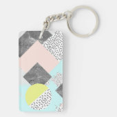 Scandiの幾何学的で抽象的なデザイン キーホルダー (裏面)